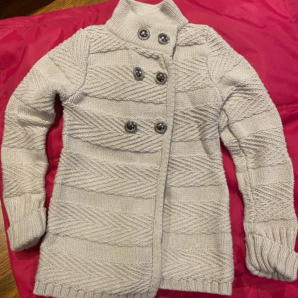 Tahari long sweater coat size L 6X